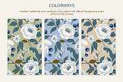 Blueberry Garden Elegant Pattern, a Pattern Graphic by Mariia Kovalchuk (Thumbnail 5 of 12)