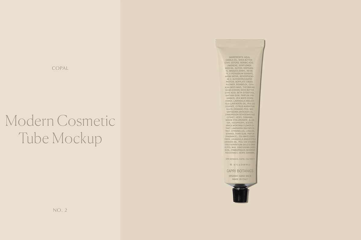 Modern Cosmetic Tube Mockup, a Packaging Mockup by Copal (Photo 1 of 21)
