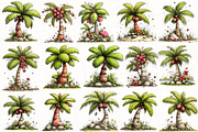 Whimsical Summer Palm Tree Clipart, an Illustration by OK Design (Thumbnail 3 of 6)