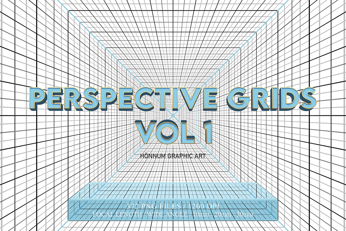 Perspective Grids Vol 1, a Background Graphic by Honnum Graphic Art (Photo 1 of 9)
