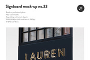 50 sign facade signboard logo mock, a Product Mockup by PrintPixel (Thumbnail 35 of 53)