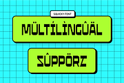 SQUICKY - Retro & Funky Display Font, a Sans Serif Font by Cruizy & Co (Thumbnail 7 of 8)
