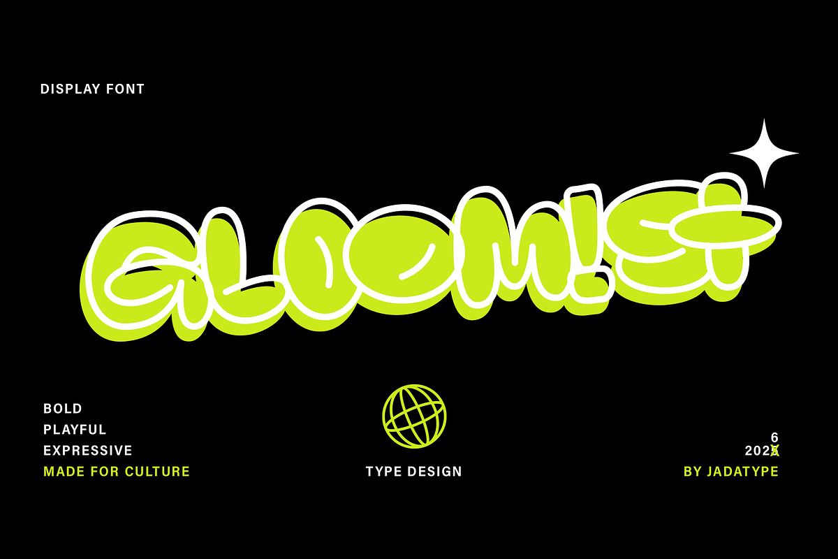 Gloomist - Bold Bubble Display Font, a Symbol Font by Jadatype.id (Photo 1 of 8)