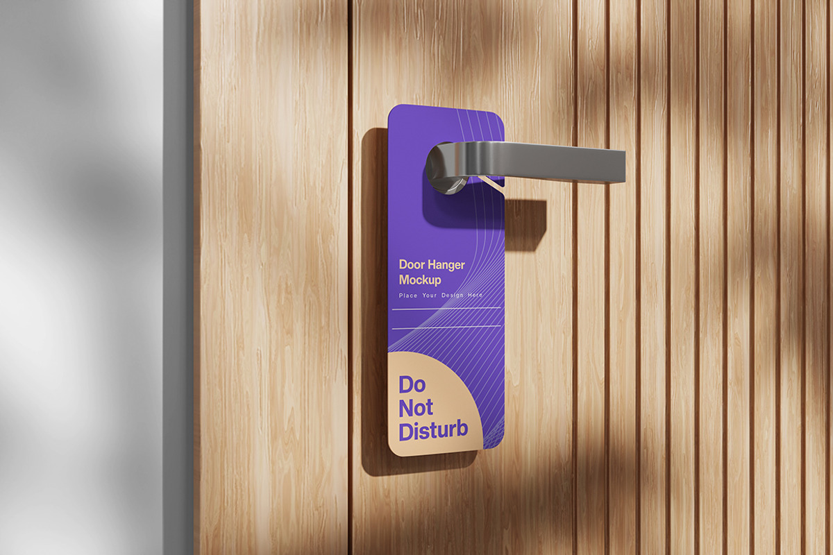 Door Hanger Mockup, a Product Mockup by Indah (Photo 6 of 6)