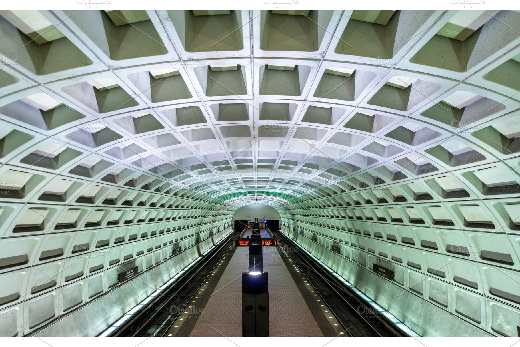 Capitol south metro station in washington dc containing dc, metro, and subway, an Architecture Photo by Leonid Andronov
