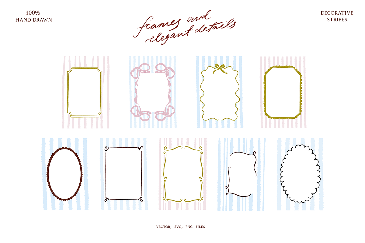 Vintage Frames. Whimsical wedding, a Decorative Illustration by Summer Nightingale Art (Photo 7 of 13)