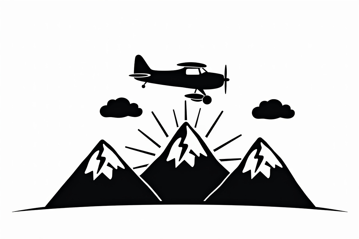 Adventure Plane & Mountain Set, an Illustration by BIPLOB EXPERT (Photo 3 of 9)