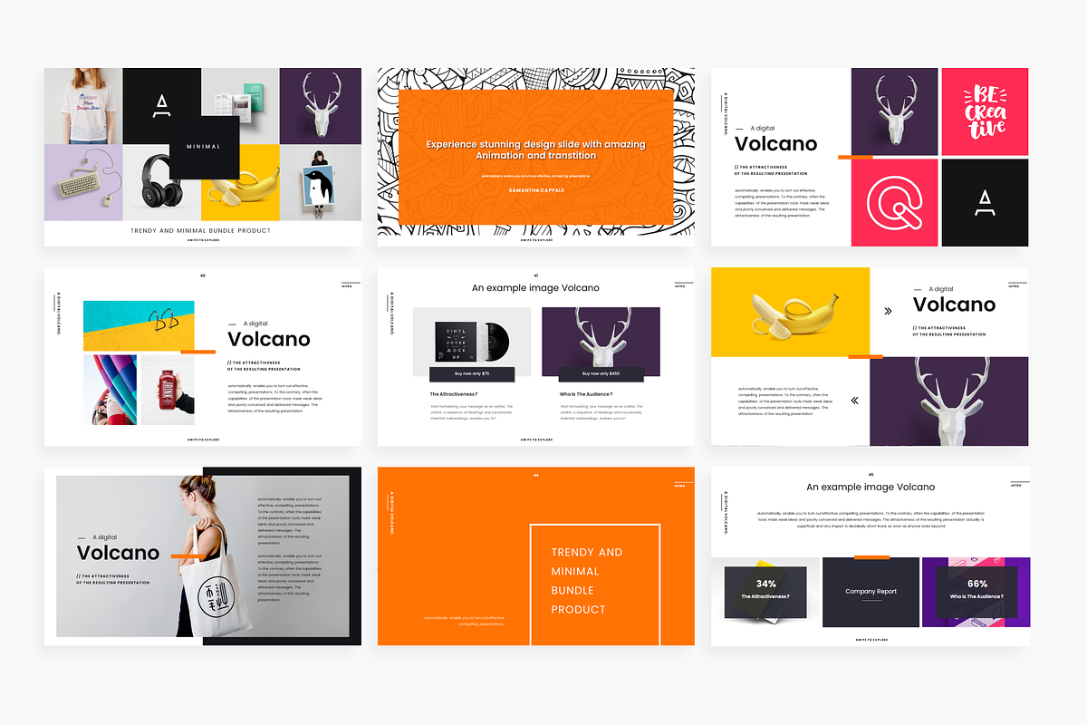 Volcano - Powerpoint Template, a Presentation Template by Mikokit