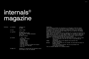 Internals Magazine Template