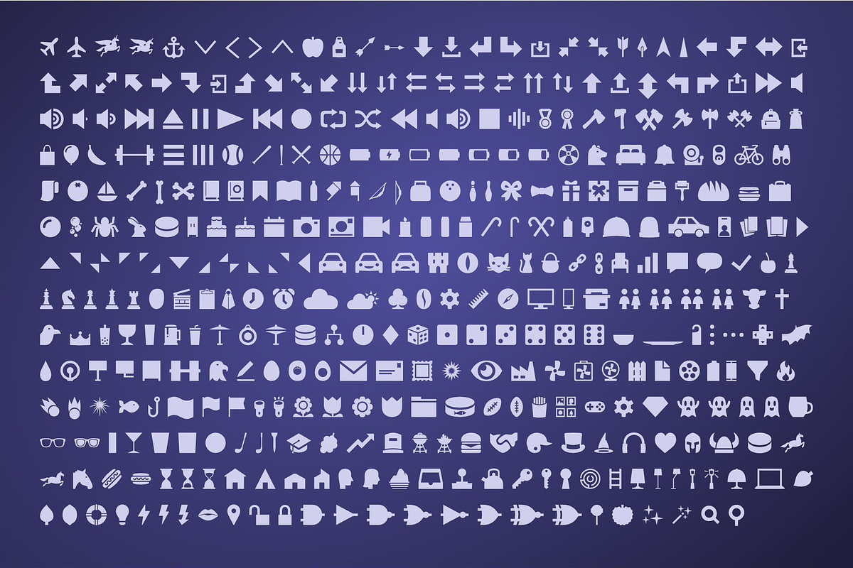 Dinghy CPC - Solid Icon Font, a Symbol Font by Christopher P. Cacho (Photo 3 of 4)