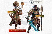 Orishas Pantheon Gods Cliparts, a Person Illustration by ThatsDesignArt (Thumbnail 13 of 16)