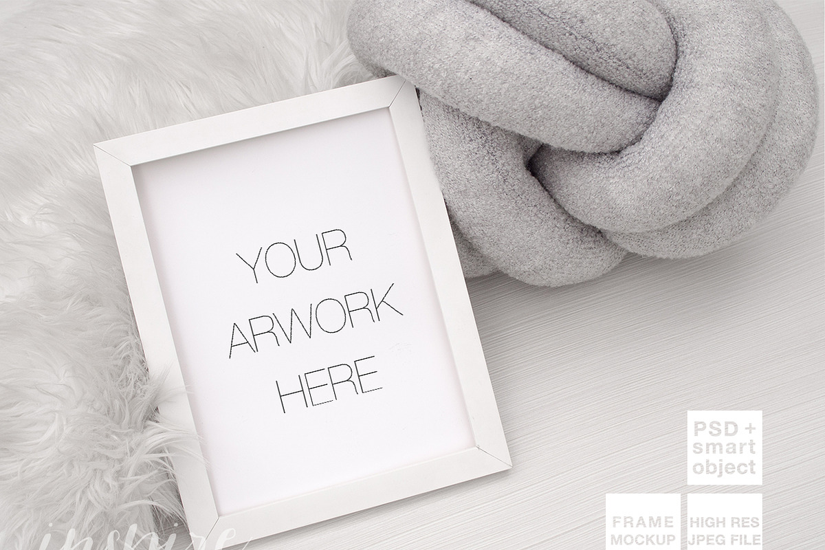 White 3:4 Ratio Frame Mockup, a Print Template by Inspire Mockups (Photo 1 of 2)
