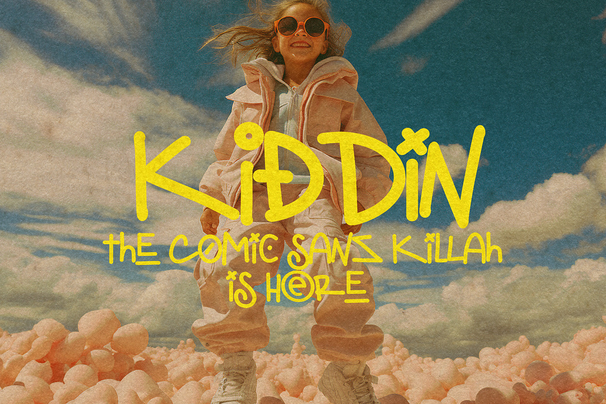 KIDDIN FONT, a Script Font by ATV SHOP (Photo 1 of 7)