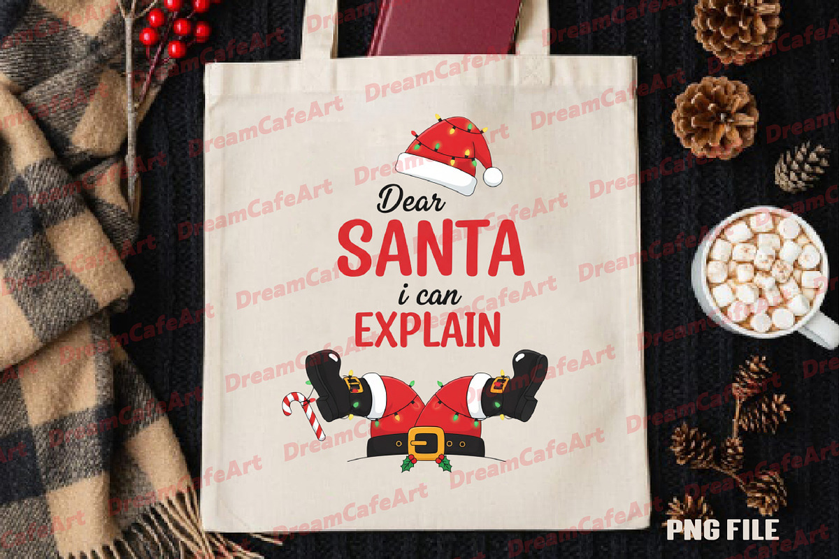 Dear Santa I Can Explain PNG, an Illustration by DreamCafeArt (Photo 4 of 4)