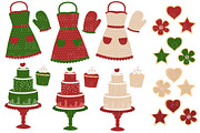 Christmas Baking Clipart & Vectors, an Illustration by Amanda Ilkov (Thumbnail 2 of 4)