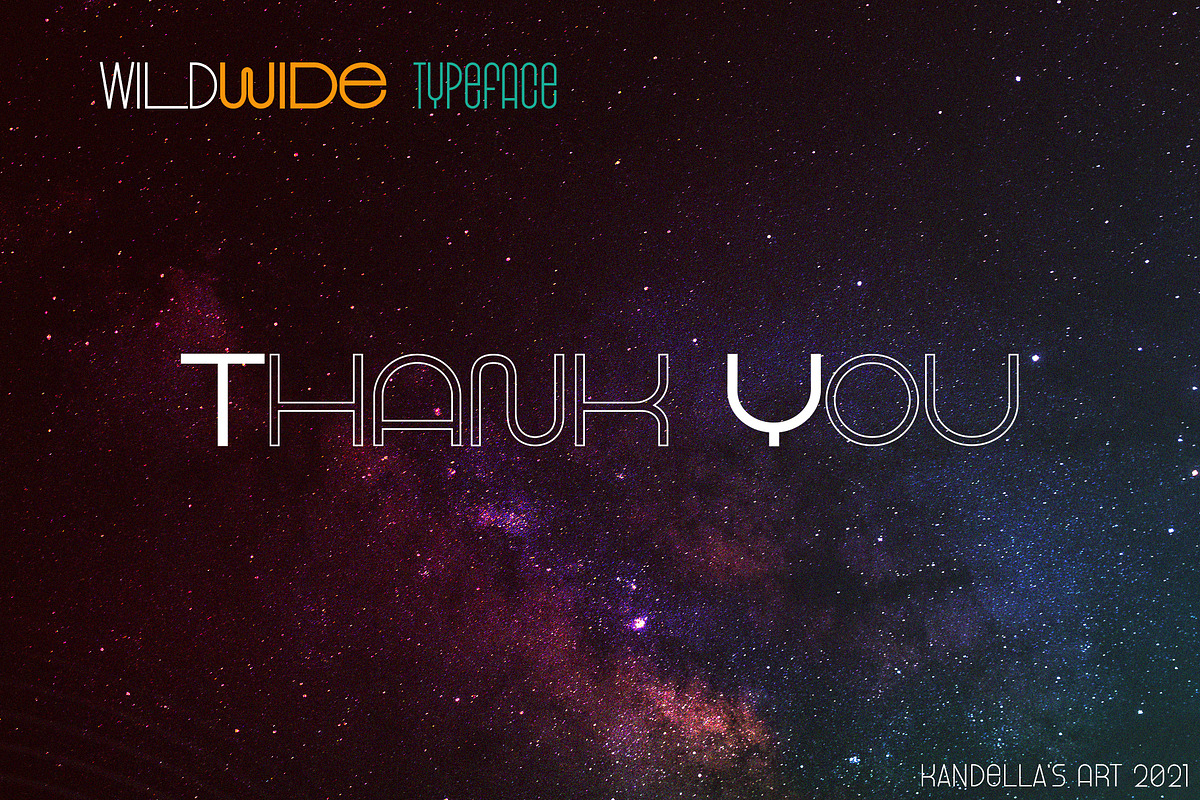 WildWide | Width Variable Typeface, a Sans Serif Font by Kandella's Art (Photo 10 of 10)