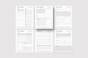 Premium Editable Planner Templates