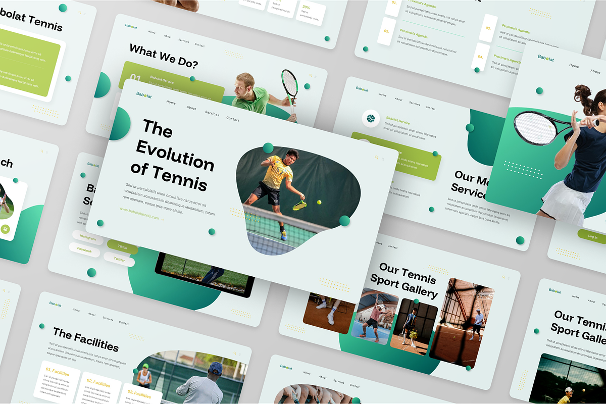 Babolat - Tennis Sport Keynote, a Presentation Template by Annora Studio (Photo 5 of 5)