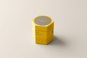 Hexagonal Box Mockup