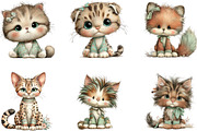 Cat Breeds Clipart Bundle, a Seasonal Illustration by CreationArt (Thumbnail 5 of 5)