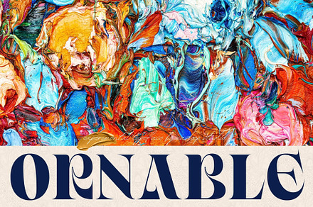 Ornable Experimental Typeface, a Serif Font by Casloop Studio