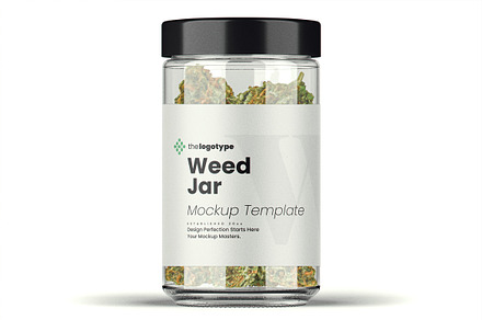 Weed Jar Mockup, a Packaging Mockup by Designer Dude