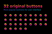 Synthwave UI Icons, an Outline Icon by Amazing Custom Icons (Thumbnail 3 of 6)