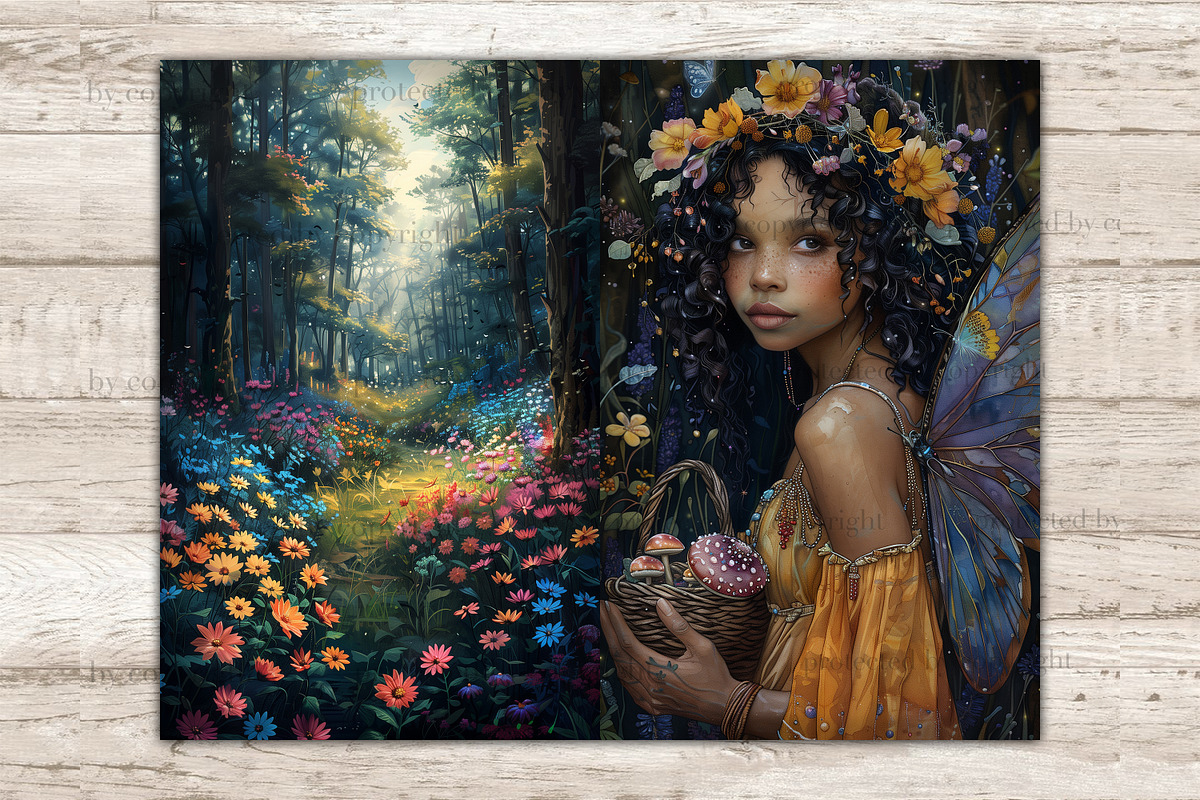 Fairy Junk Journal Paper, a Person Illustration by GlamArtZhanna (Photo 7 of 10)