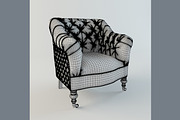 Sutton Leather Chair, a Furniture 3D Model by 3Dpapa (Thumbnail 2 of 4)