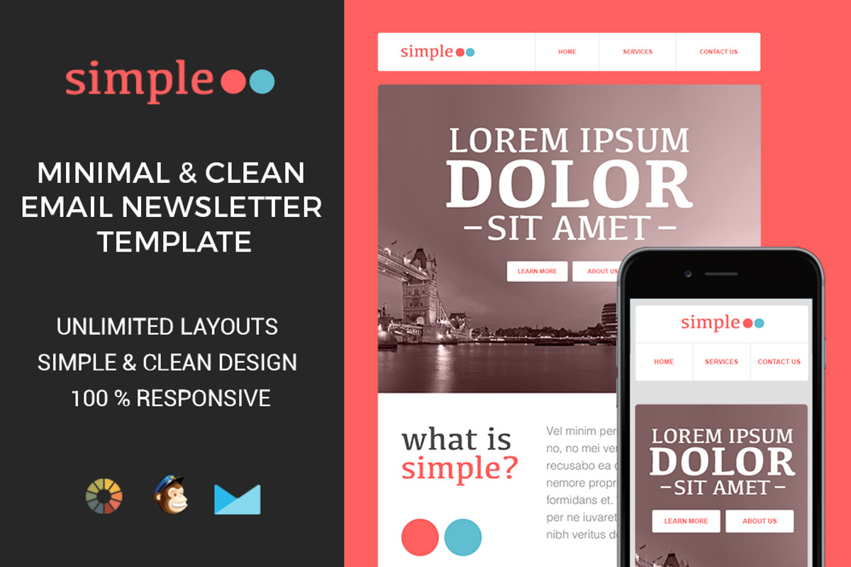 Simple - Responsive Email Template, an Email Template by ZippyPixels (Photo 1 of 4)