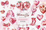 Retro valentine day heart, a Seasonal Illustration by Invite to Clipart (Thumbnail 1 of 5)