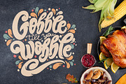 Thanksgiving Day stickers, a Poster Template by Anna's Lettering (Thumbnail 15 of 15)