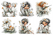 Whimsical Spring Fairy Clipart, an Illustration by Daily.Designs (Thumbnail 3 of 7)