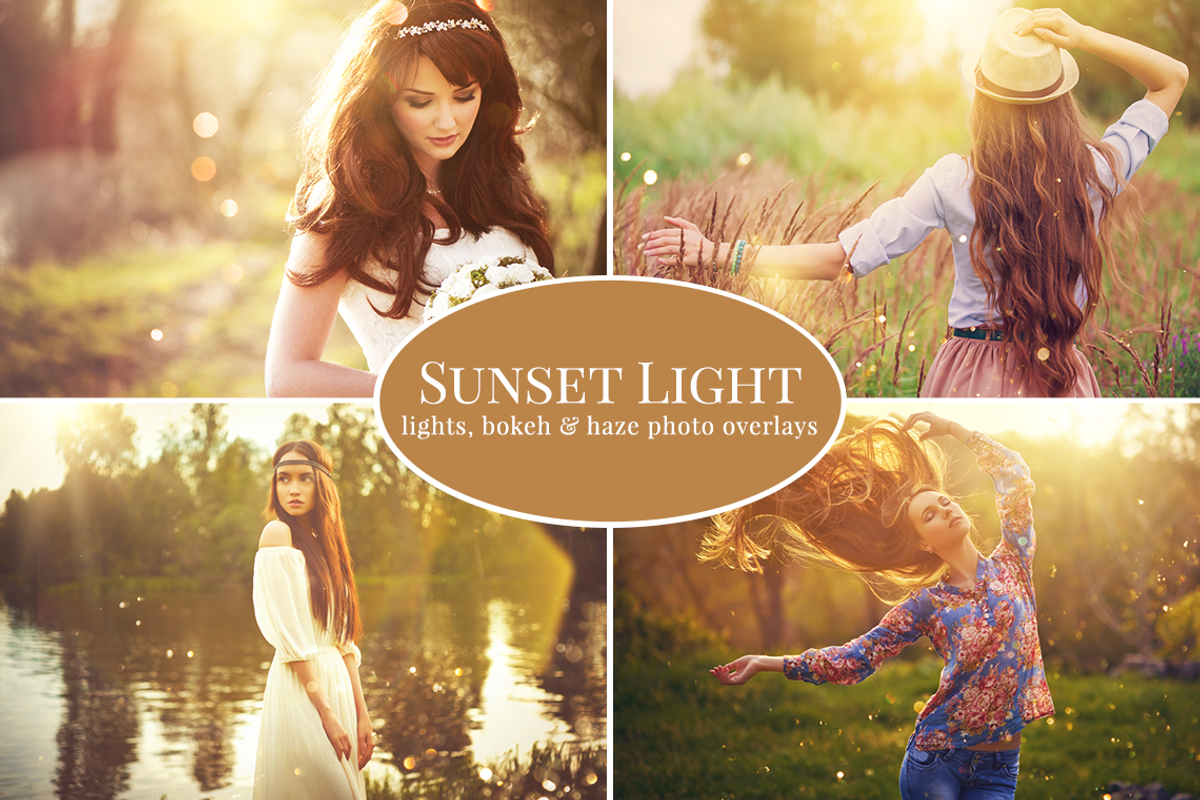 Sunset Light photo overlays bundle, an Object Graphic by BrownLeopard (Photo 1 of 7)