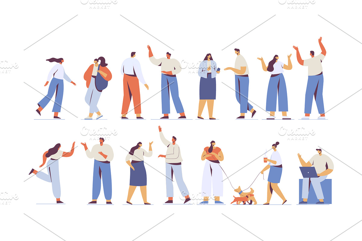 Vector People 200+ Bundle, a Person Illustration by Vector_Art (Photo 12 of 28)