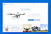 Drone Landing PSD Template, a Landing Page Template by PSDFY (Thumbnail 1 of 3)