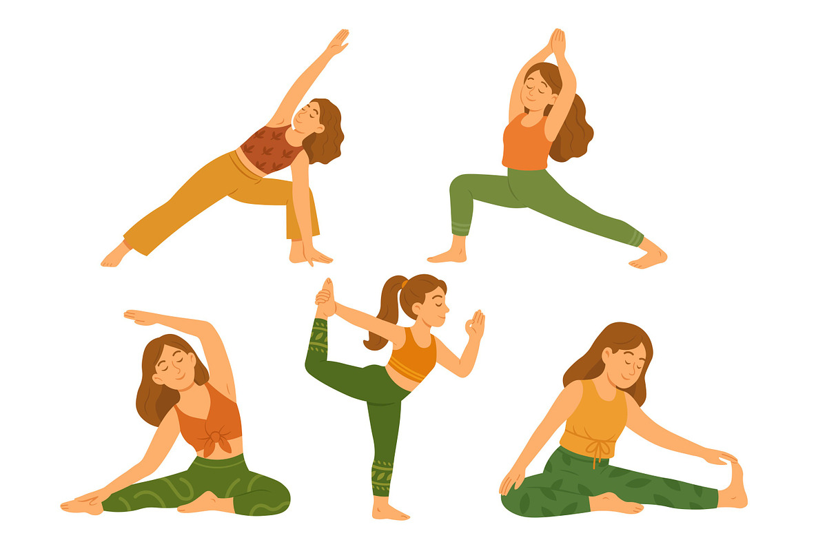 Yoga Set, a Healthcare Illustration by ananastya (Photo 7 of 12)