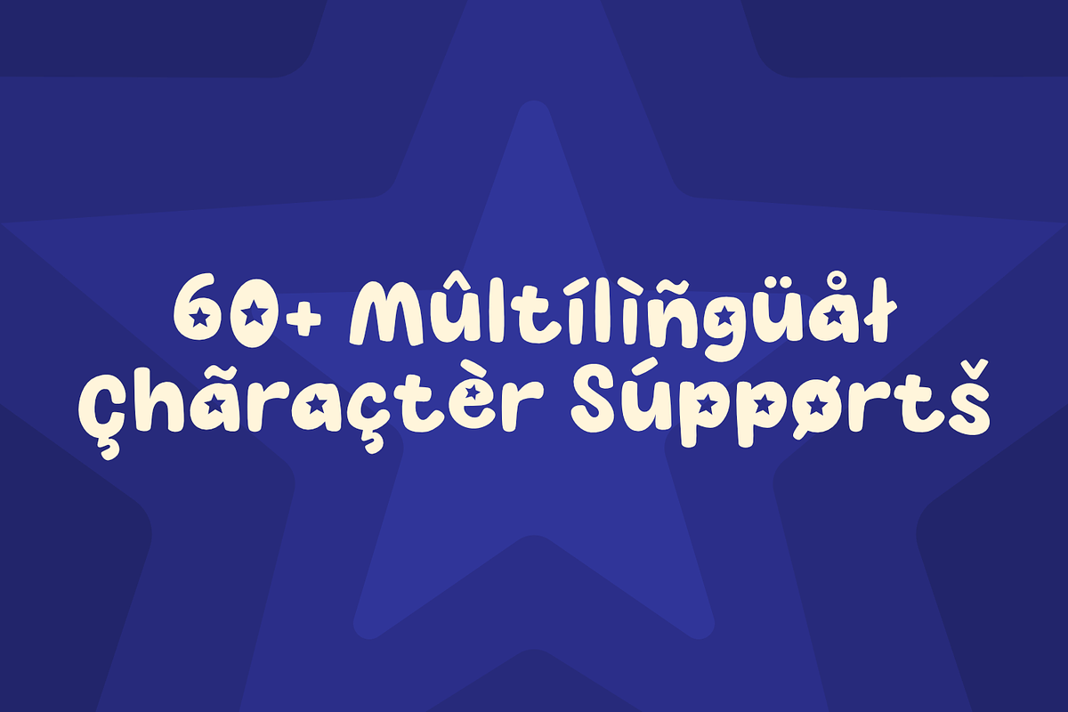 Popstar – Fun Bold Star Themed Font, a Font by TypeTasty Font (Photo 8 of 11)
