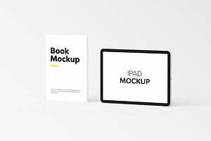 Book & IPad Mockup