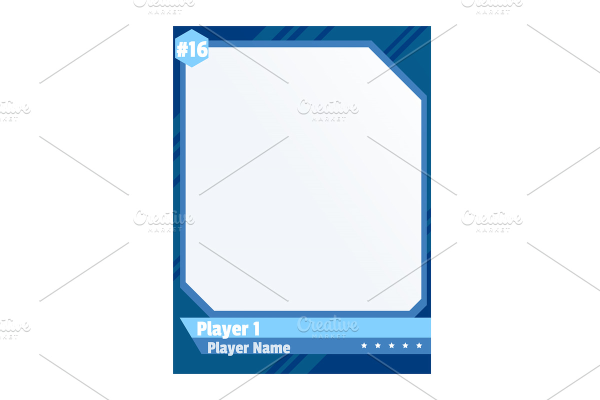 Game sports card template, a Person Illustration by Things for designers