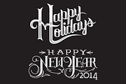 Holiday Vector Lettering, an Illustration by END (Thumbnail 1 of 3)