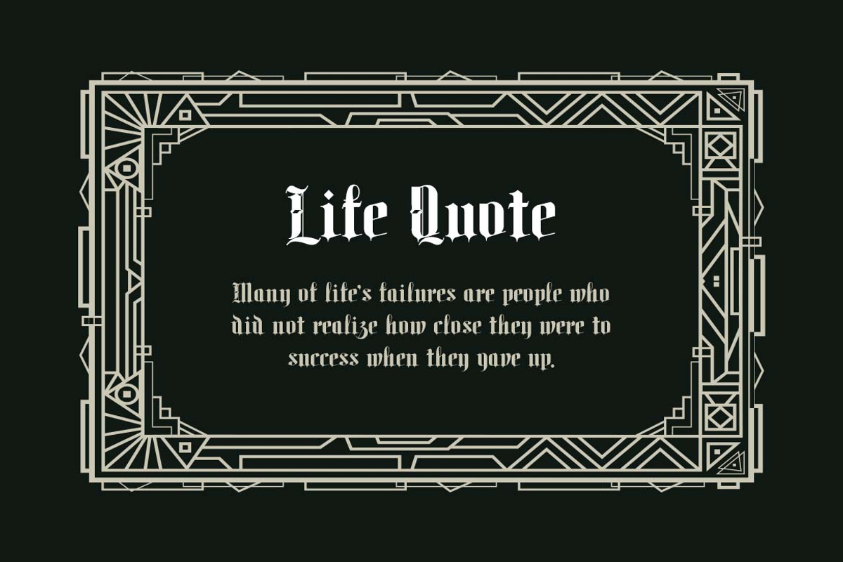 Monarch Shadow Blackletter Font, a Blackletter Font by UICreative (Photo 8 of 13)