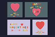 Child cute Valentines day cards, a Decorative Illustration by ExpressShop (Thumbnail 1 of 3)