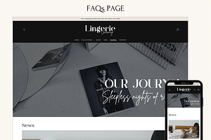 LINGERIE Black & Beige Shopify Theme