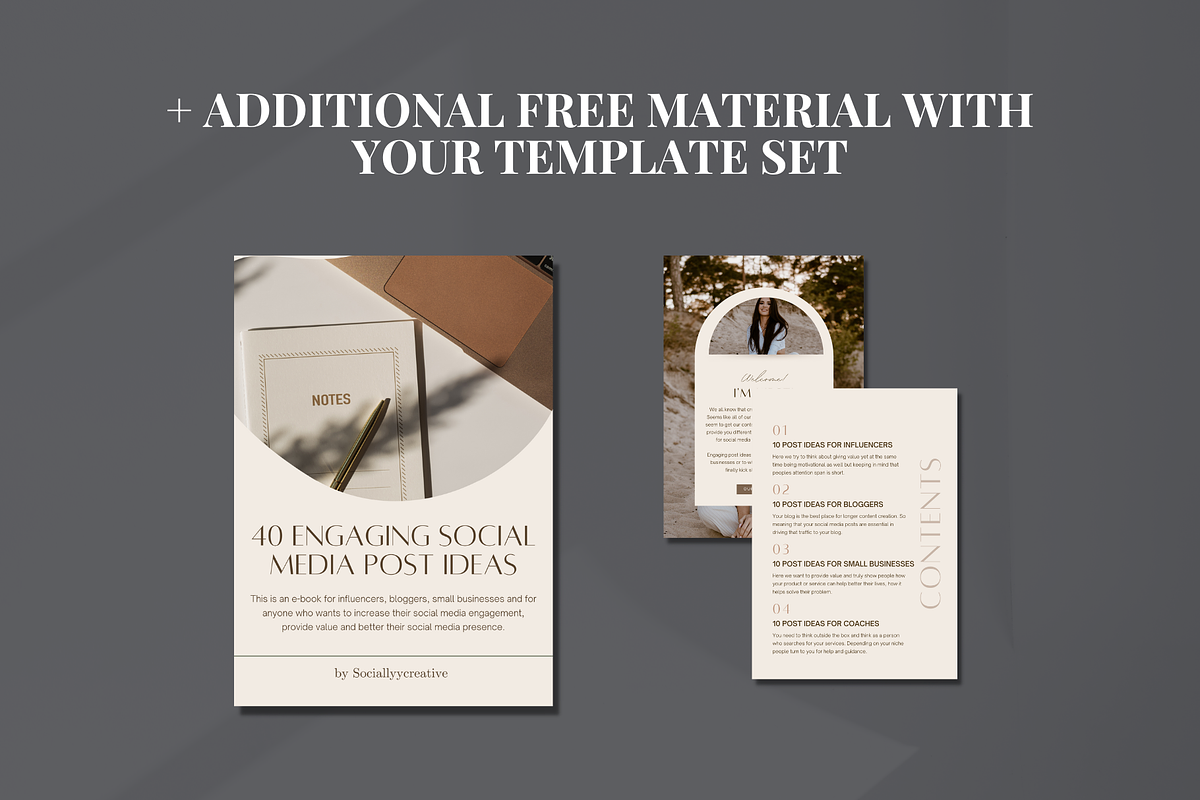 Dark Wellness Instagram Templates, a Social Media Template by SociallyyCreative (Photo 9 of 10)