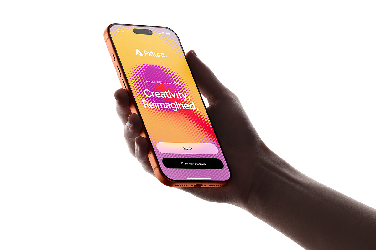 24 iPhone 17 Pro in Hand Mockups, an iPhone Mockup by Asylab (Photo 20 of 107)