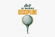 Vintage Golf Lover T-Shirt Design, a Sport Illustration by shaondesigns (Thumbnail 2 of 6)