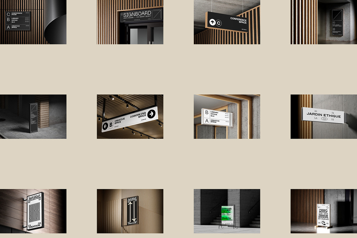 S-Signs mockups, an Advertising Mockup by Creatoom (Photo 9 of 10)