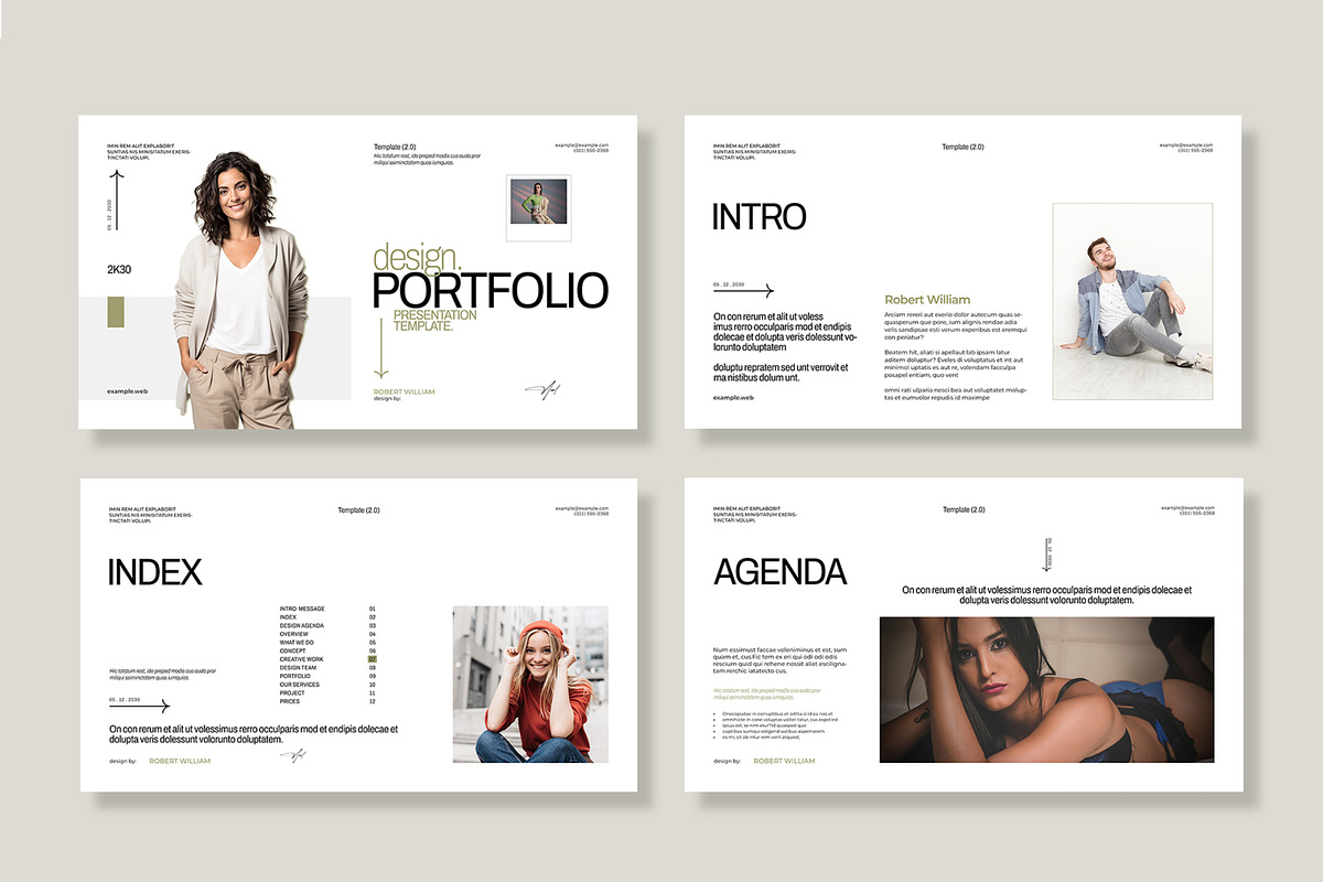 Design Portfolio Presentation Layout, a Presentation Template by MightyDesign (Photo 2 of 8)