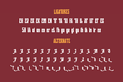 Quzirah – Retro Condensed Font, a Serif Font by twinstd (Thumbnail 10 of 13)